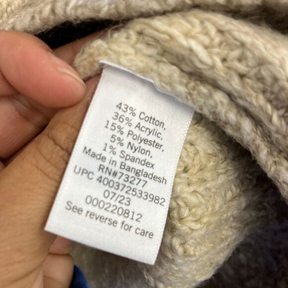 SO V-Neck ombre striped Dolman sleeve knit sweater XS oversized NEW 740 - Picture 5 of 6